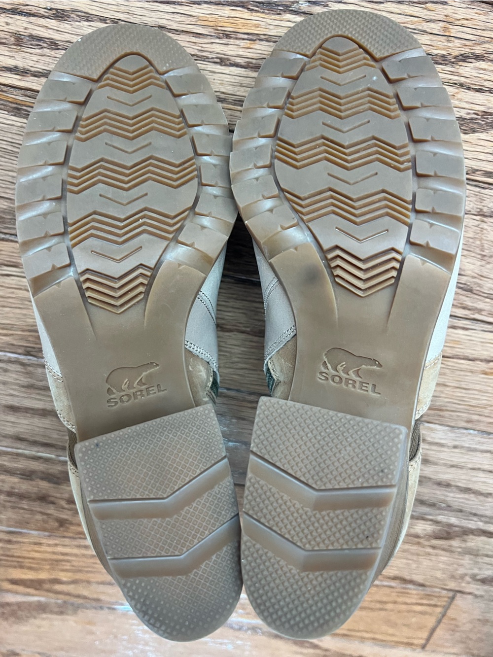 Sorel Beige Peep Top Anke 3in Heel Sz 9 - Picture 3 of 9